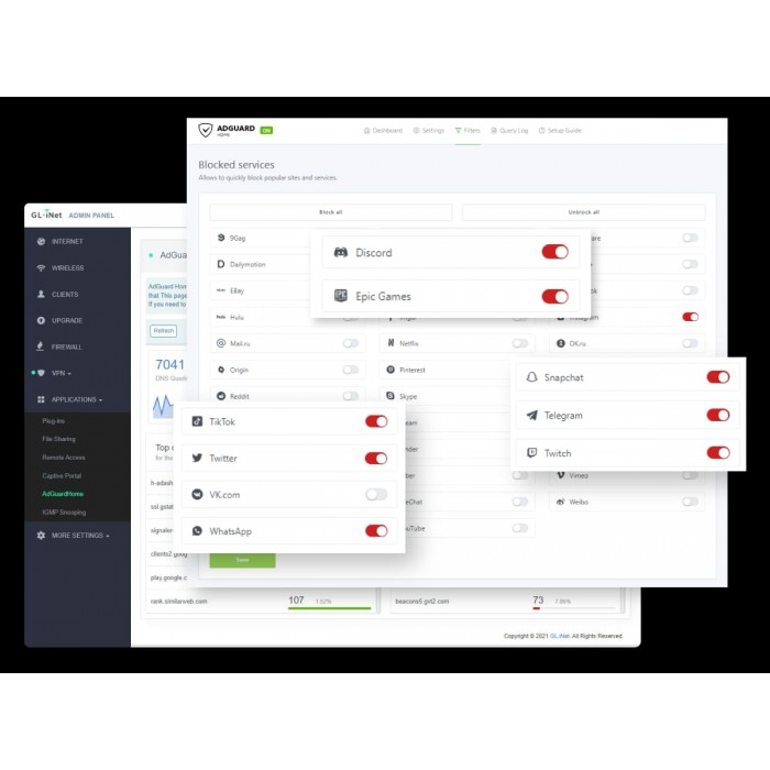 Wi-Fi 6 VPN-роутер GL.iNet Flint (GL-AX1800)