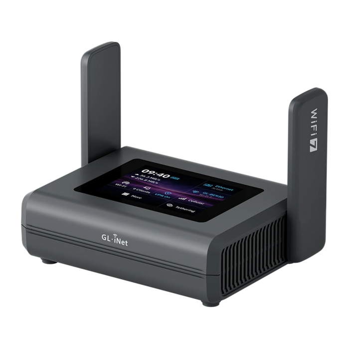 GL.iNet Slate 7 Pro (GL-BE10000) тридіапазонний Wi-Fi 7 VPN-роутер з сенсорним екраном