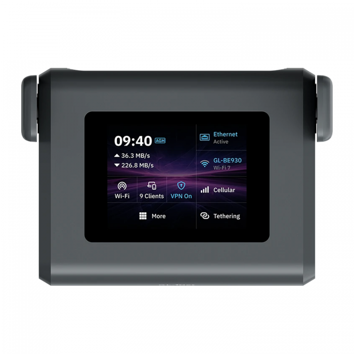GL.iNet Slate 7 Pro (GL-BE10000) тридіапазонний Wi-Fi 7 VPN-роутер з сенсорним екраном